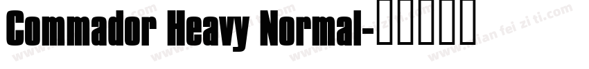 Commador Heavy Normal字体转换